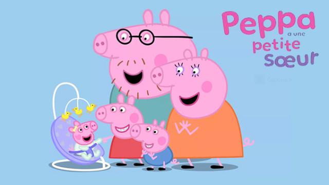 Peppa Pig arrivée de Bébé Evie